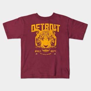 Detroit EST 2024 tiger Kids T-Shirt